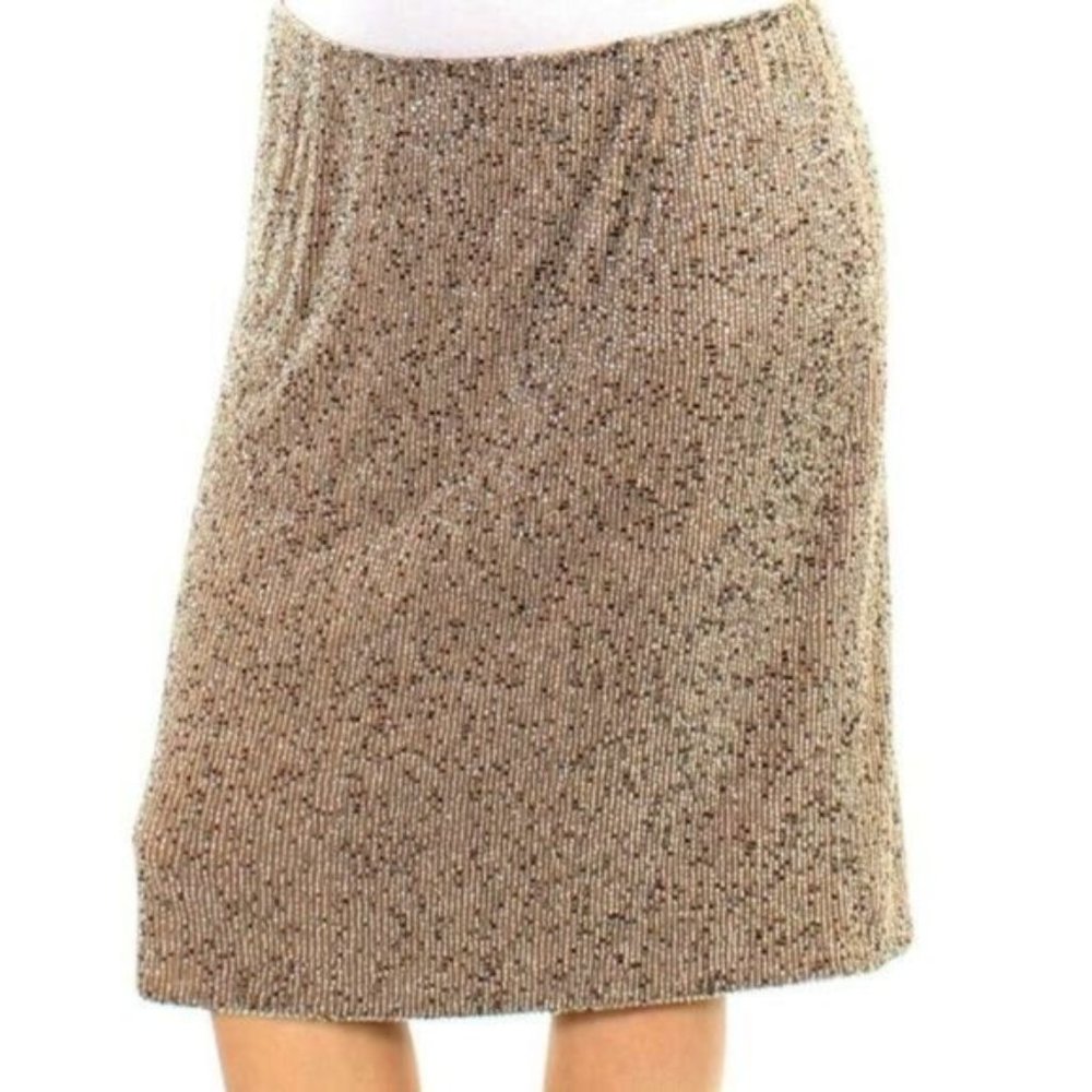 NWD Lauren Ralph Lauren women's size 6 heavy bead embellish skirt NWT* imperfect